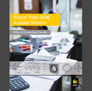 UCF Tech Transfer Fiscal Year 2016 Annual Report