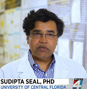 WJXT TV video of UCF Professor Sudipta Seal and team about predicting drug-target interaction.